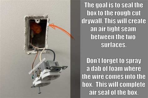 air sealing electric boxes in ceiling|how to seal electrical outlets.